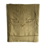 Old cloth in pure thread washed linen tinted in vermeil