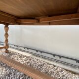 Extendable stripped farmhouse table 300 cm