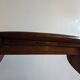 Old church organ bench in Art Nouveau style made of solid oak.