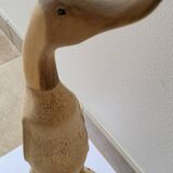 Handcrafted wooden duck