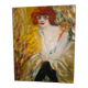 Painting of woman portrait in oil