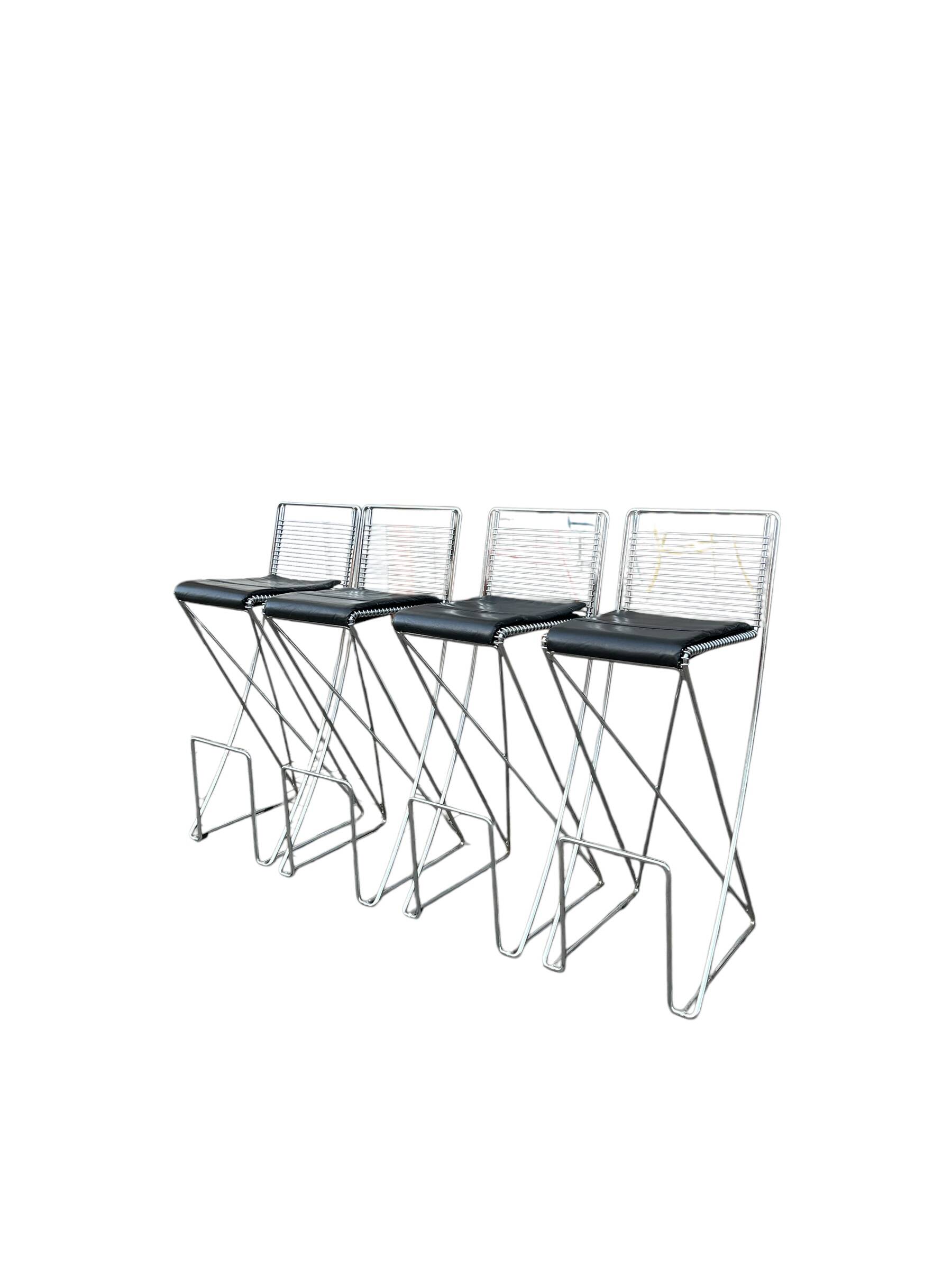 4 tabourets de bar par Till Behrens pour Shlubach