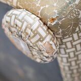 3-seater sofa and silk armchair, Tommaso Barbi, 1970