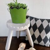 Painted brutalist stool