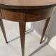 Round Louis XVI style pedestal table in marquetry wood, 20th century
