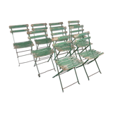 9 folding garden chairs