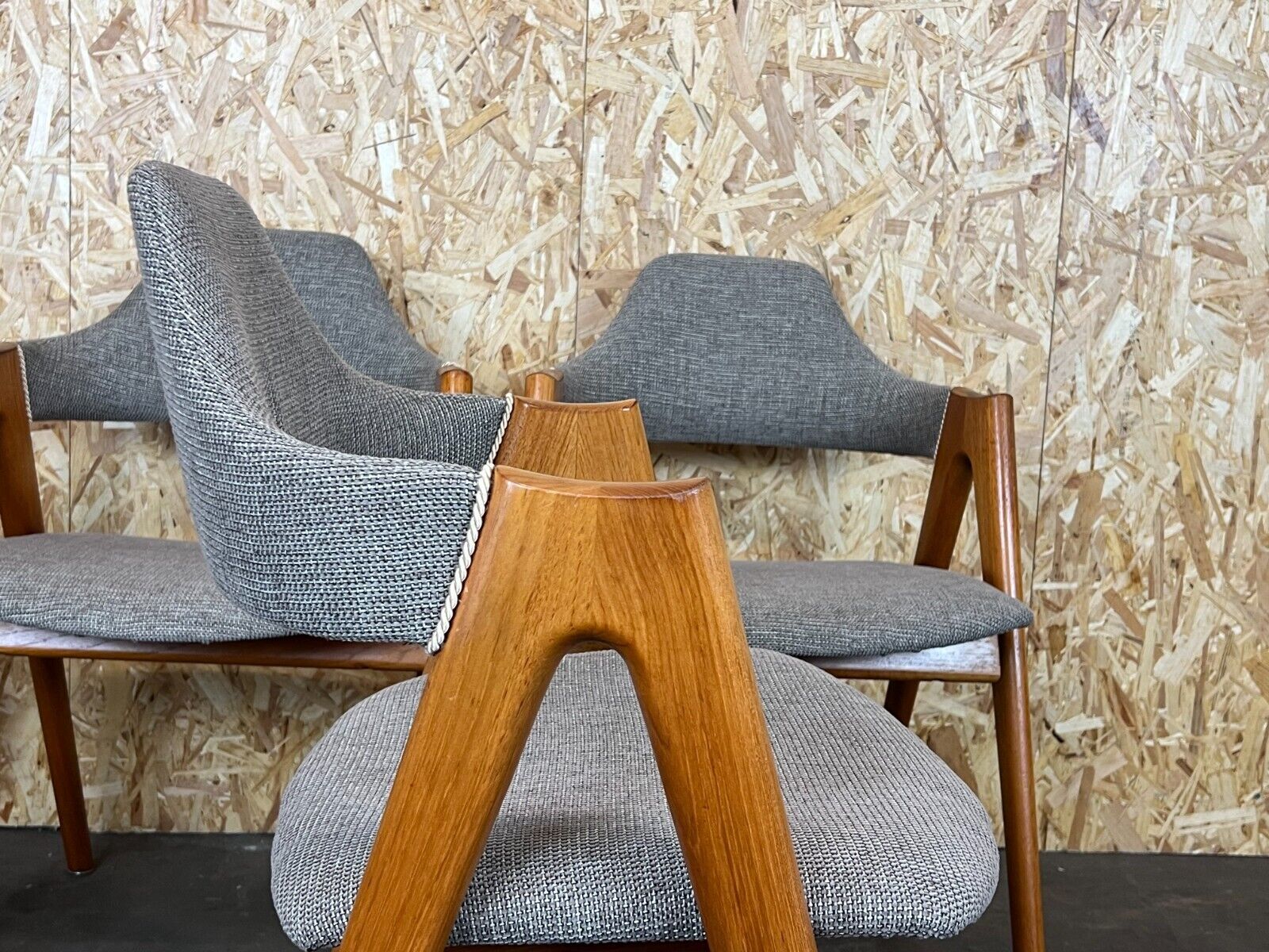 Set of 4 teak chairs by Kai Kristiansen for Sva Møbler Danish Design 60s 70s