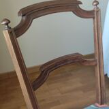 Paire de chaises de chambre anciennes assise tissu