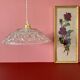 Vintage glass lampshade pendant light - tableware collection -