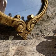 Golden rococo mirror in wood – Louis XV style – Parisian apartment spirit