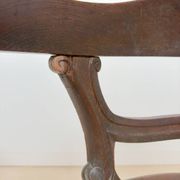 Antique Louis Philippe style chair in wood and caning.