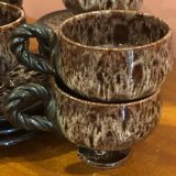 Vallauris speckled coffee service