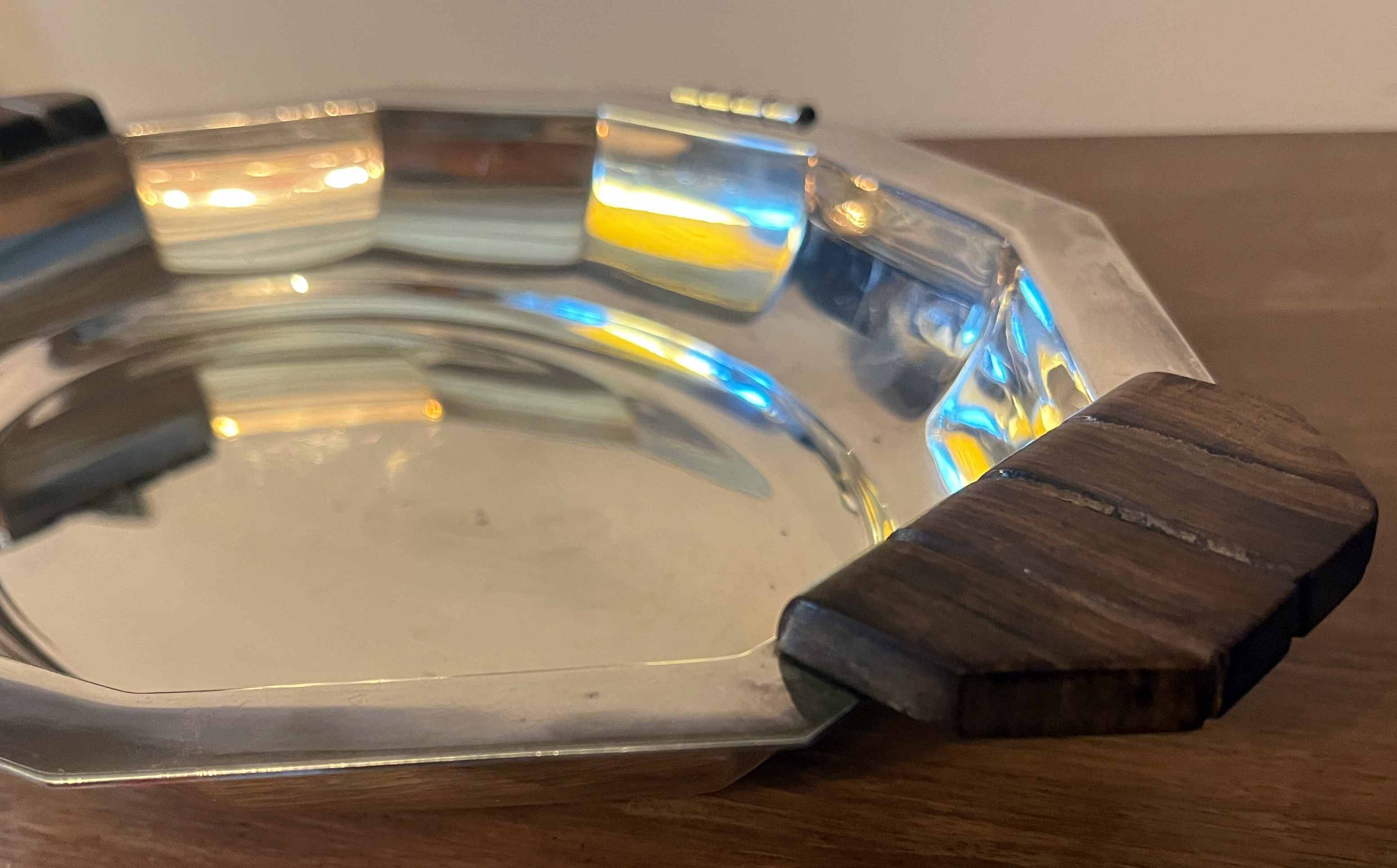 Art Deco plate Durousseau & Raynaud Silver-plated Rooster hallmark 15g