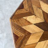 1930s star-inlaid side table