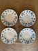 4 Sarreguemines earthenware soup plates, U & Cie, Geranium pattern