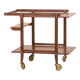 Teak bar cart, serving trolley, 1960s