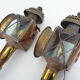 Pair of vintage wall lamps carriage lanterns, cab, electrified lanterns. Year 20 30
