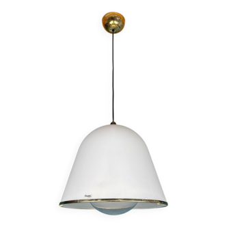 White Italian suspension lamp Kuala by Franco Bresciani for Guzzini Italy, 1970s.