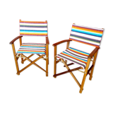 Pair of director's chairs