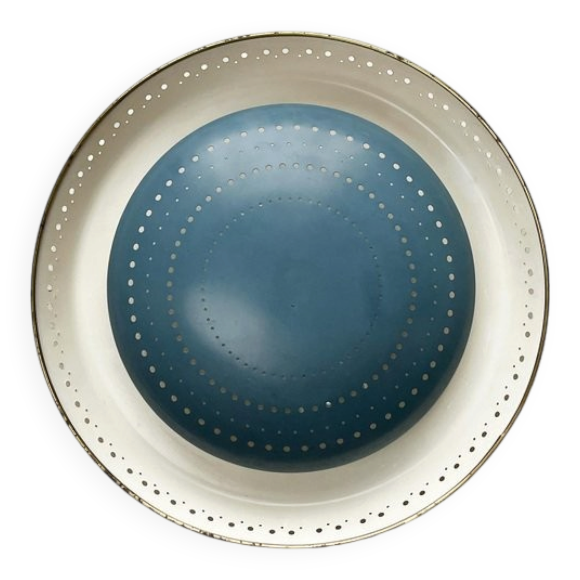 Mid-Century Perforated Metal Ceiling Lamp by Ernest Igl for Hillebrand Leuchten, 1960s