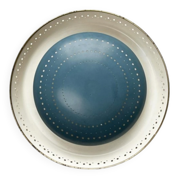 Lampe de Plafond en Métal Perforé Allemande du Milieu du Siècle par Ernest Igl pour Hillebrand Leuchten, années 1960