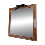 Antique mercury mirror in wood, late 19th century