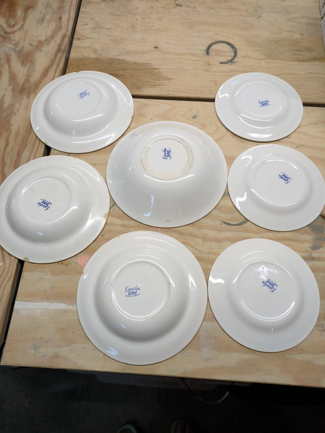 Lot assiettes Keradur Oxford