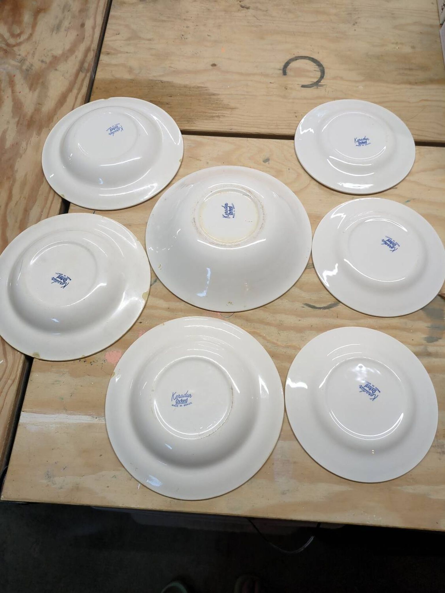 Lot assiettes Keradur Oxford