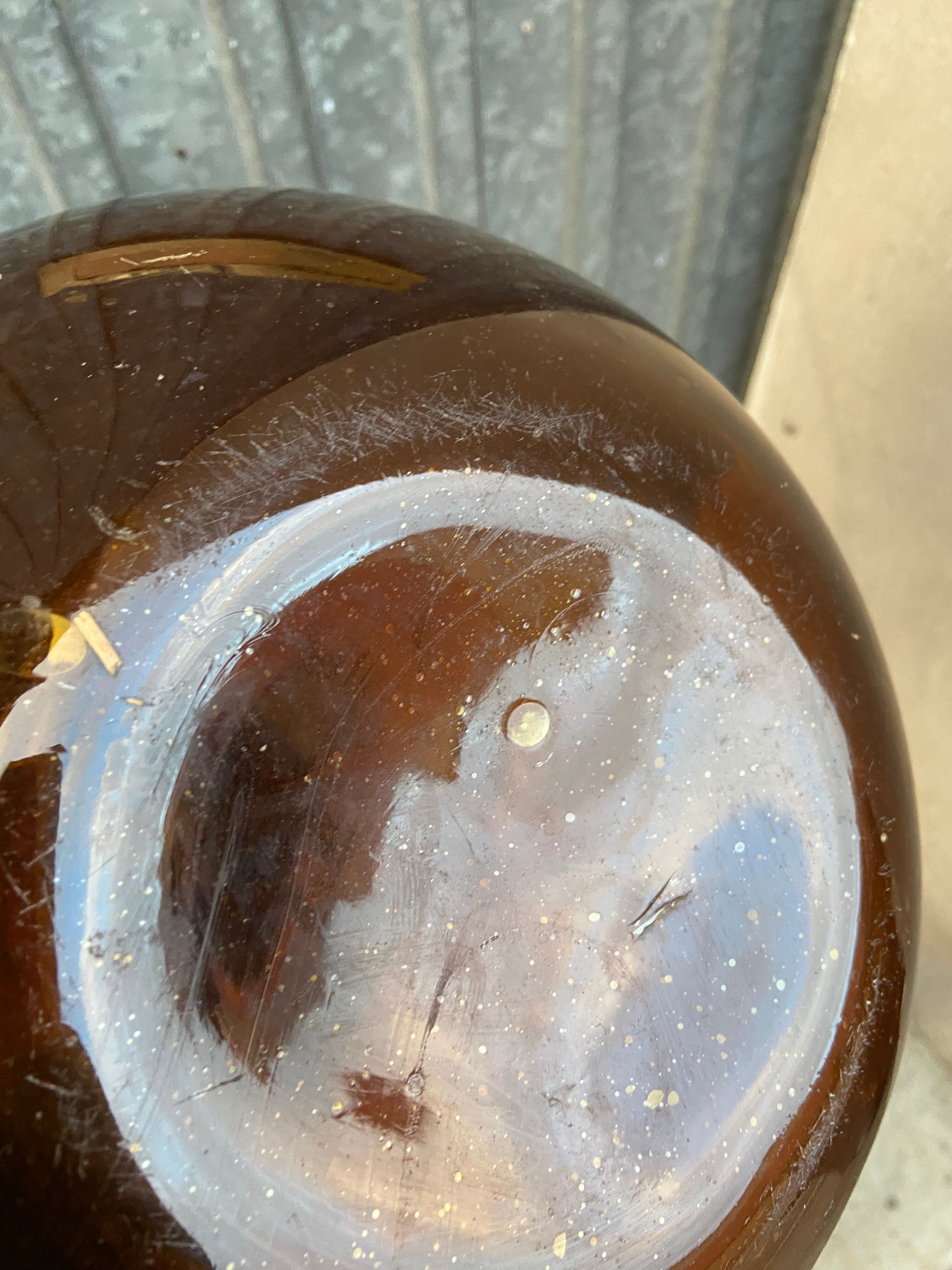 Demijohn Alsace amber brown 19th