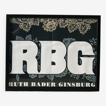 Extrait affiche cinéma RBG Ruth Bader Ginsburg encadrée