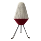 Lampe tripode en métal et laine années 50
