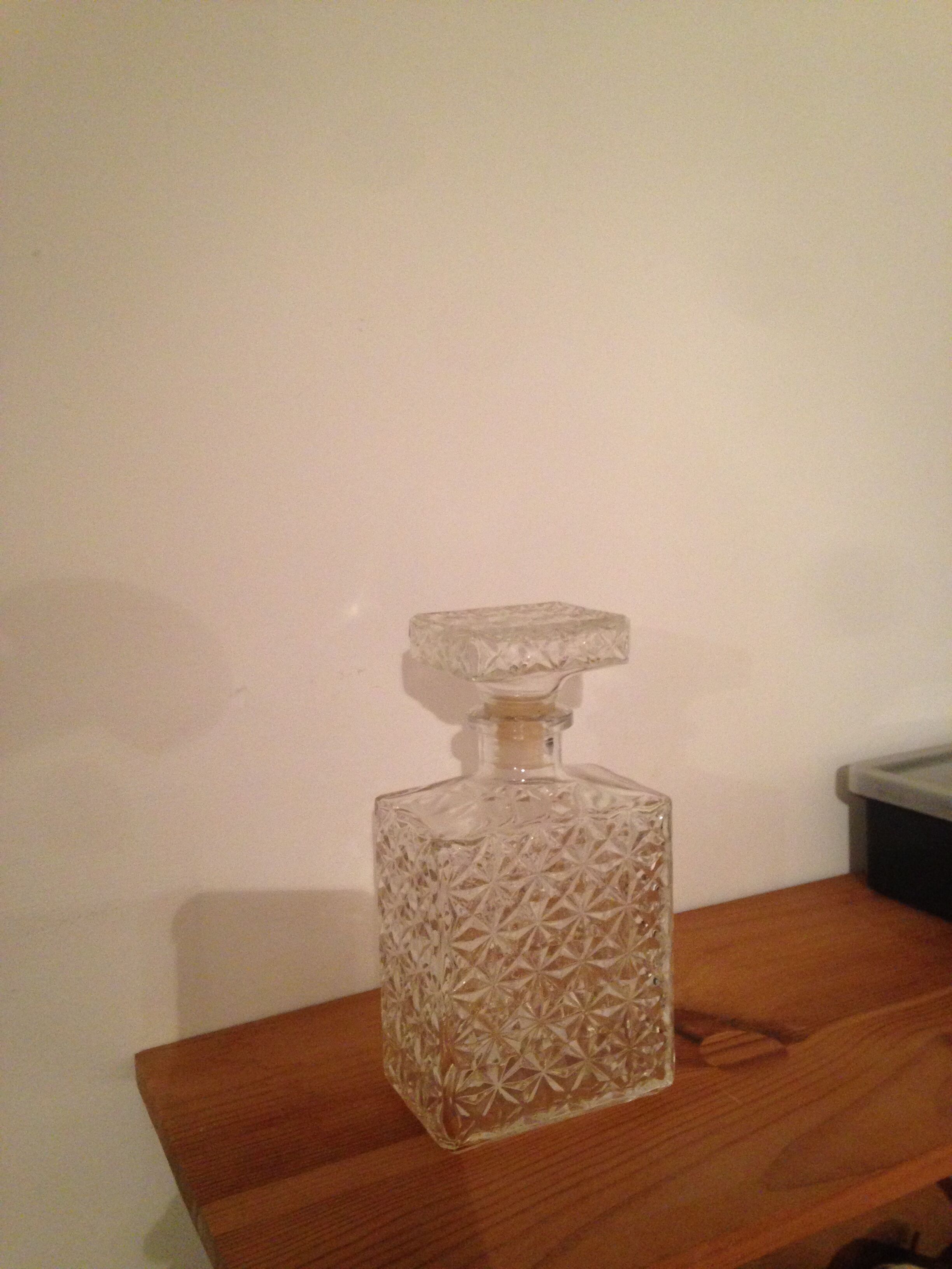 Carafe à whisky vintage en verre