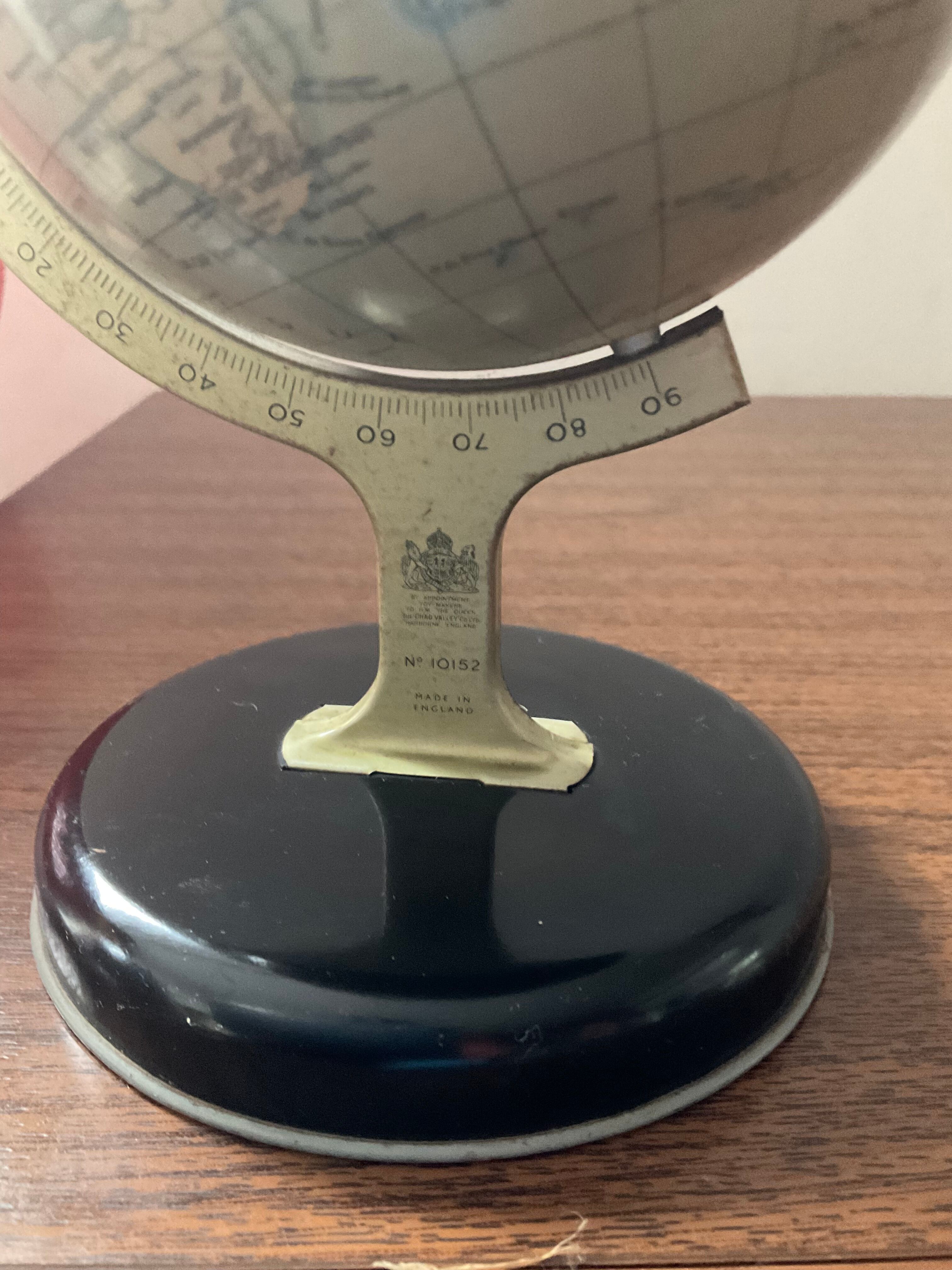 Vintage metal world map 60s-70s