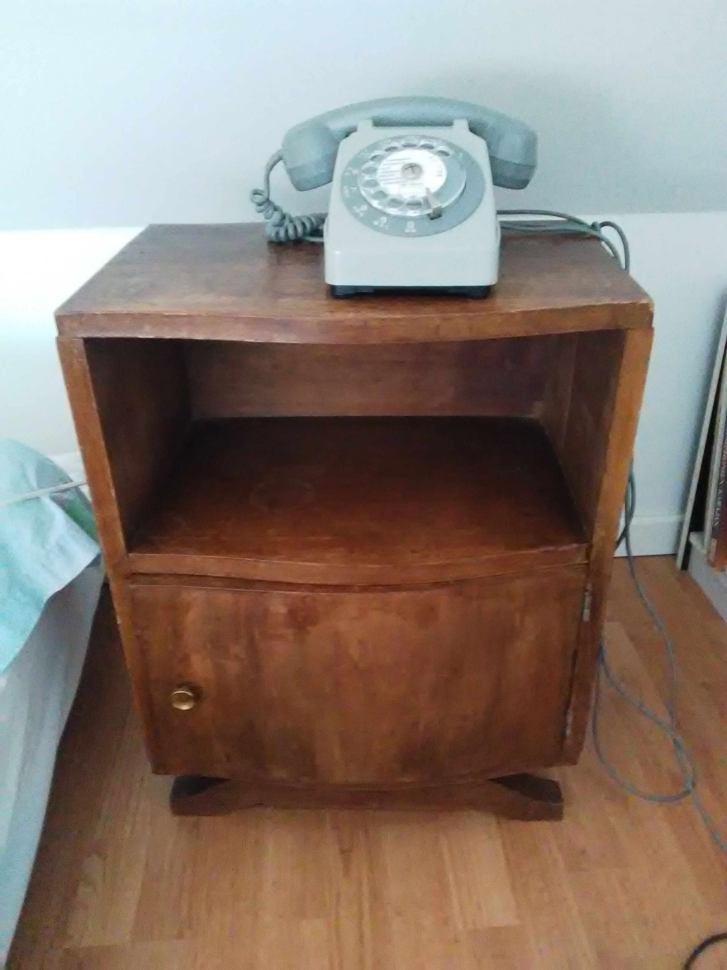 Vintage grey dial phone