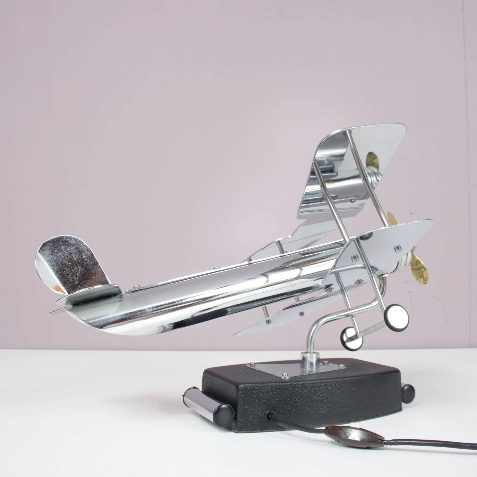 1950s Biplane table lamp from the USA
