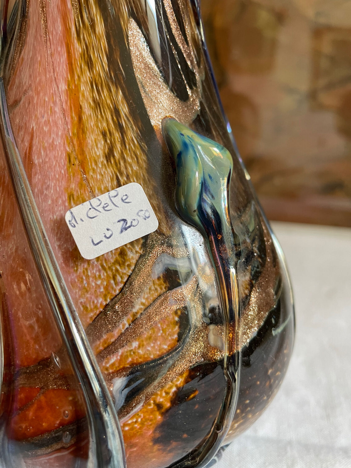 Vase signed Michèle Luzoro