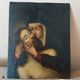 17th-century antique copper painting - Mary with Christ -