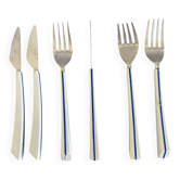 6 place settings Nathalie Georges for Air France 1980