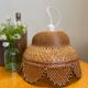 Vintage rattan and wicker pendant light