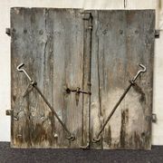 Pair of old shutters