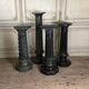 4 columns in green serpentine marble, around 1880