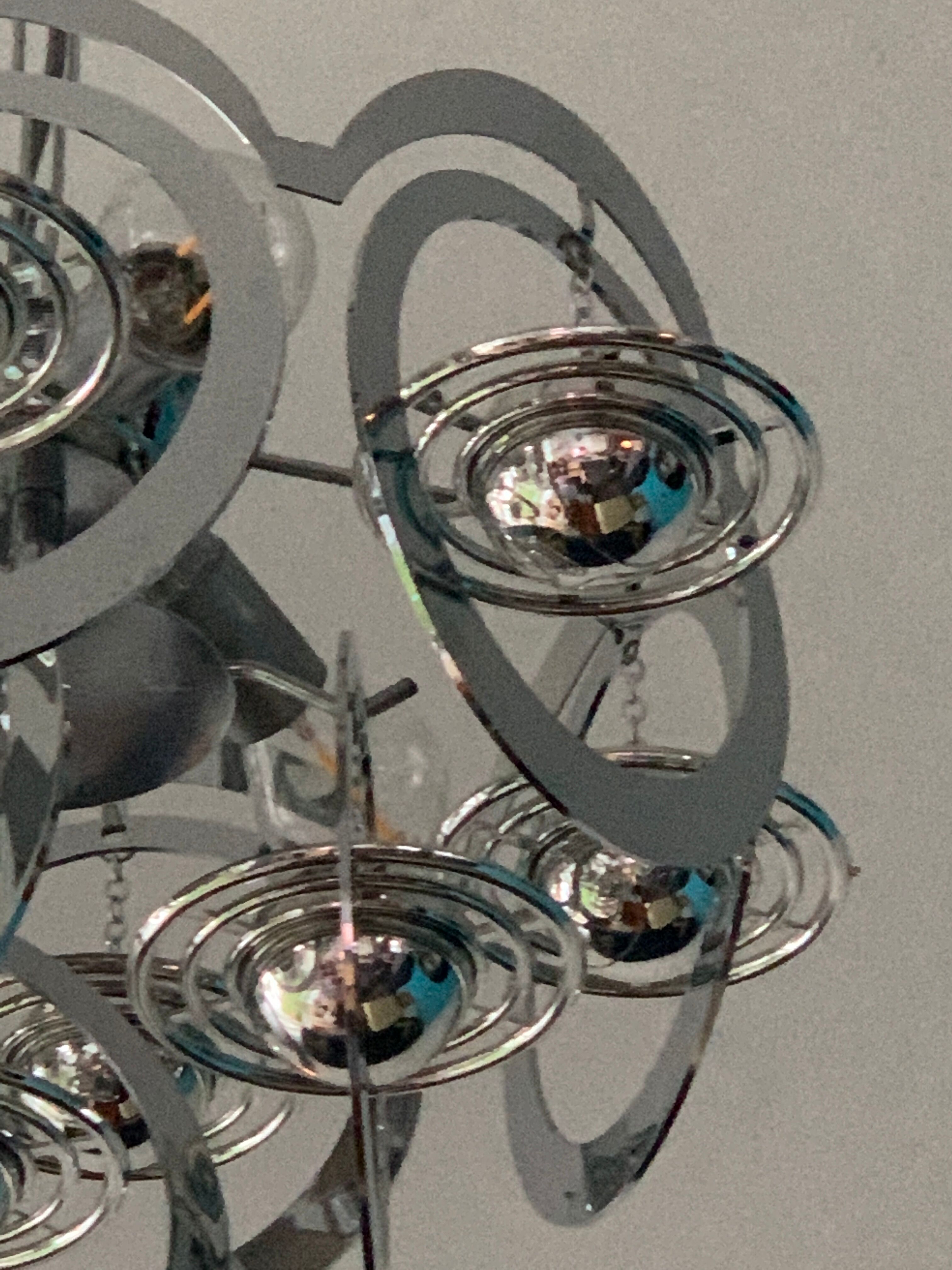 Chandelier planets Saturns, Space age, Italian design 1970