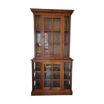 Flemish brand cupboard, 2 glass doors