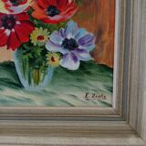 Peinture Bouquet de fleurs signée