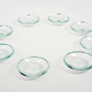 Citrine glass bowls Art Deco circa 1930