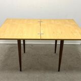Small extendable dining table, Cesky Nabytek edition, czech vintage