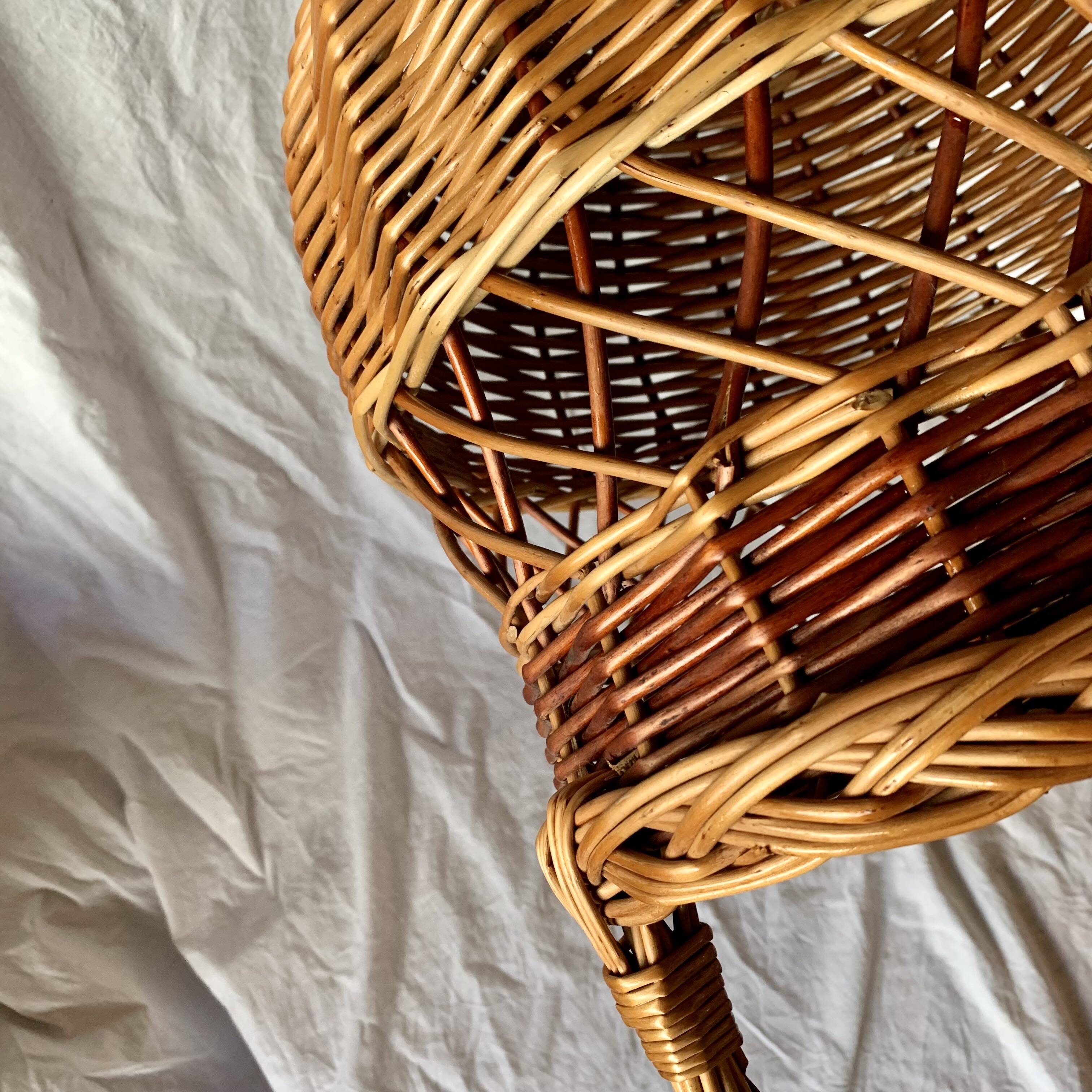 Vintage wicker basket