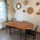 Table ronde scandinave extensible en teck