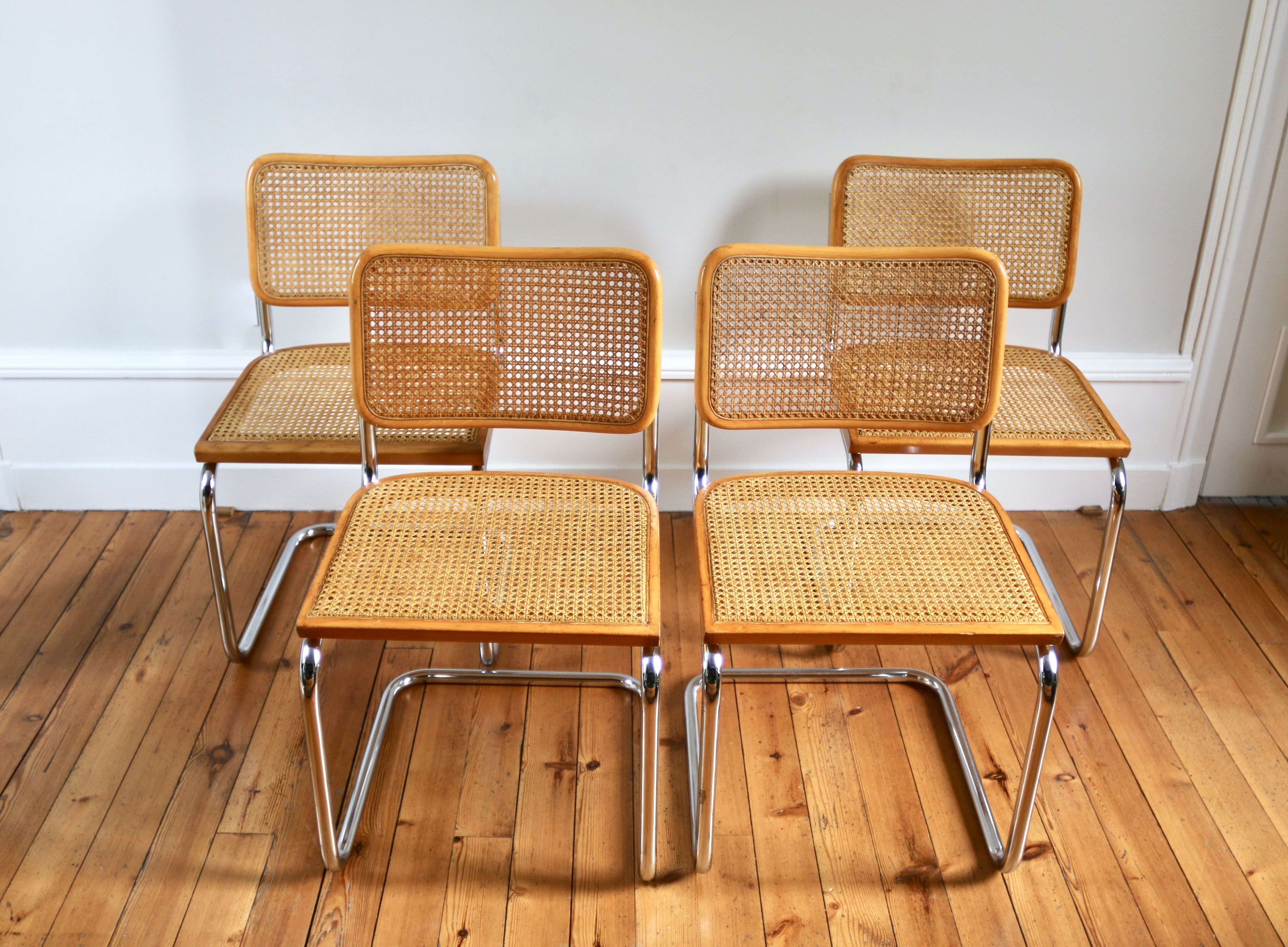 Cesca B32 chairs by Marcel Breuer  1970