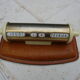 Tubular perpetual calendar, leather base, 50s